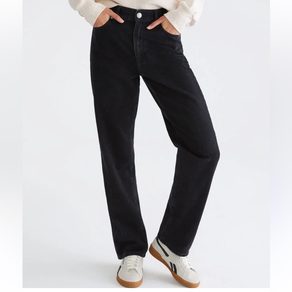 Aeropostale 90’s High Waisted Black Baggy Straight Leg Jean NWT Size 14